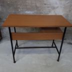 Vintage Bureau Laptop Tafel Smal Bureautje Kinderbureau Balie Werktafel Toonbank thumbnail 12
