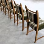 Brutalist Eetkamerstoelen | Vintage Stoelen | Jaren 60 | Eik thumbnail 6