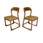 Originele Emile & Walter Baumann Eetkamerstoelen Jaren 60 thumbnail 7