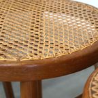 Set Van 4 Mooie En Sfeervolle Vintage Thonet Design Bistro Stoelen thumbnail 13