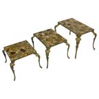 Vintage Set Nesttafels Onyx Marmer Jaren 60 Bijzettafeltjes thumbnail 17