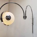 Space Age Double Arc Mushroom Wall Lamp By Dijkstra Lampen, 1970S thumbnail 5