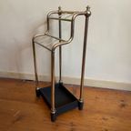 Art Deco Jaren 30 Paraplustandaard Paraplubak Messing Vintage thumbnail 9