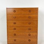 Scandinavisch Vintage Teak Fineren Ladekast Kajanin thumbnail 10