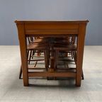 Grote Antieke Draperie Stoffen Tafel thumbnail 27