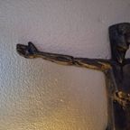 Bronzen Jezus Beeld Voor Aan De Muur (of Een Stuk Hout :-) ) thumbnail 7