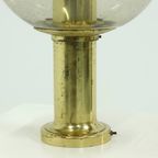 Textured Glass Ceiling Lamp By Glashütte Limburg Germany 1970s thumbnail 4