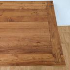 Vintage Franse Boeren Eettafel Eetkamertafel Tafel Met Lades Teakhout thumbnail 11