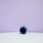 Glanzende Blauwe West Germany Vaas thumbnail 3