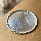 Vintage Silver-Plated Ornate Edge Tray thumbnail 5
