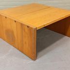 Vintage Houten Kubieke Salontafel Bijzettafel thumbnail 3