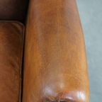 Grote Schapenleren Oorfauteuil Met Prachtige Kleuren En Een Correcte Afwerking Met Siernagels thumbnail 9