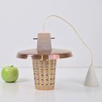 Vintage Glazen Hanglamp Koper Glas Mid Century ‘60 Denmark thumbnail 11