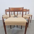 Vintage Teak Tafel & 6 Stoelen Mid Century Denmark '60 thumbnail 25