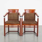 Set Van 2 Prachtige Art Deco Eetkamer/ Bijzetstoelen Van Schuitema Uit De Decoforma Serie thumbnail 14