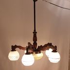 Hanglamp Hout Met 6 Lichtpunten thumbnail 6