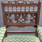 Spindle Back Tapestry Arm Chair thumbnail 6