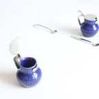 Rorstrand Porcelain Mustard Pots, Set Of Two. thumbnail 14