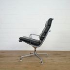 Leather Eames Office Chair Model Ea216 For Herman Miller thumbnail 5