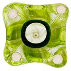 Mid-century Tafellamp Kristal Groen Val Saint Lambert 1950’s thumbnail 11