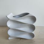 Set Bloempot Bijzonder "Wave"Design Wit thumbnail 3