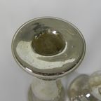 Set Van 2 Kwikzilveren Kandelaars, Rond 1900 (armeluiszilver) thumbnail 15