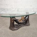 Vintage Bronzen Salontafel Met Kindje thumbnail 7