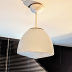 Vintage Opaline Hanglamp Van "Gispen/Giso" Jaren 50S thumbnail 11