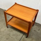 Vintage Deense Trolley / Bijzetmeubel, Teak, Brdr Furbo, 1960's thumbnail 3