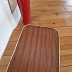 Vintage Jaren 50 Messing En Teak Tafeltje Magazine Rack thumbnail 5