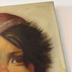 Arabella Met Muts Olieverf Corelli Jeanne Brandsma thumbnail 4
