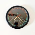 80's Vintage Klok Met Hygrometer En Thermometer Klok thumbnail 4