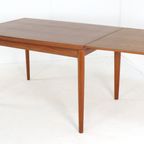Grete Jalk Voor Glostrup Verlengbare Rechthoekige Eettafel Vintage thumbnail 9