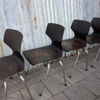 Industriele Vintage Flototto Pagholz Kinder Stoelen thumbnail 14