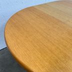 Vintage Ronde Uitschuifbare Eettafel, Licht Eiken. thumbnail 15