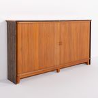 Danish Modern Free Standing Bar Cabinet With Stools From 1960’S thumbnail 3