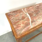 Oude Houten Tafel Met Marmeren Blad thumbnail 11