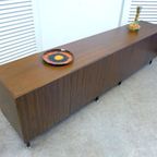 Prachtige Vintage Palissander Lowboard Dressoir 249 Cm thumbnail 5