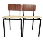 Vintage - Dutch Design - (2) Eetkamerstoelen - Martin Visser Stijl - 60's thumbnail 13