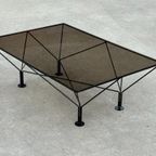 Vintage Salontafel Paolo Piva Stijl Met Rookglas 80's Design thumbnail 9