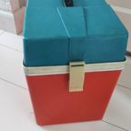 Vintage Koelbox Oranje Blauw thumbnail 6