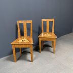 Set Van Twee Beschilderde Zweedse Stoelen Prijs/Set thumbnail 13