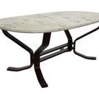 Vintage Salontafel Marmer Hout Minimalist Design Zweden thumbnail 14