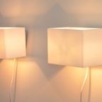 Paar Minimalistische Wandlampen Van Glas Door Ilu Design Holland, Jaren 90 thumbnail 4