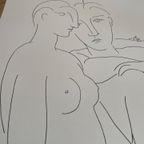 Pablo Picasso (1881-1973) Trous Femmes Nues Et Une Coupe D’anemones, Printed In Italy thumbnail 5