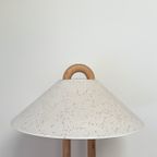 Lys Denemarken Vintage Houten Lamp Met Beige Kap thumbnail 6
