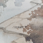 Theo Bester - Waterverf - Landschap - Gesigneerd - Zuid-afrika - 1980's thumbnail 6