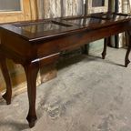 Oude Toonbank, Vitrine-tafel, Sidetable, Pronktafel. L 180cm thumbnail 9
