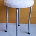Retro Vintage Brabantia Kruk, Nieuwe Stoffering, Krukje thumbnail 19