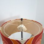 Jaren 70 Vloerlamp Met Gekleurde Kap En Fineer Voet thumbnail 12